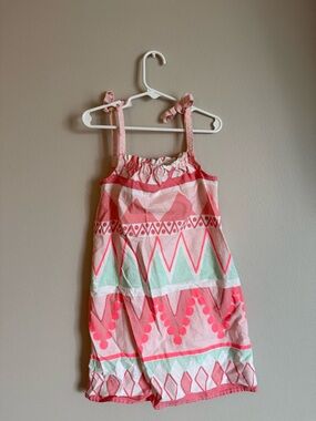 Gymboree Pink and Mint Patterned Dress